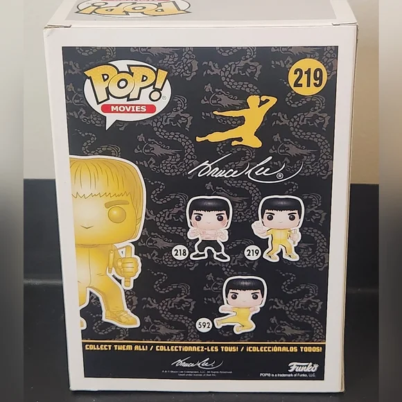 Funko Pop Bruce Lee #219 BAIT Exclusive Gold Edition - Picture 5 of 7